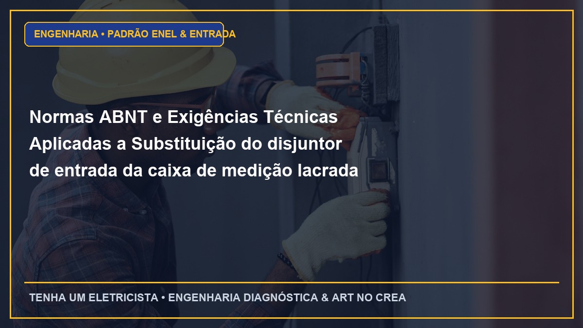 Normas ABNT e Exigências Técnicas Aplicadas a Substituição do disjuntor de entrada da caixa de medição lacrada