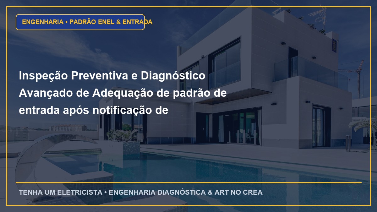 Inspeção Preventiva e Diagnóstico Avançado de Adequação de padrão de entrada após notificação de irregularidade da Enel