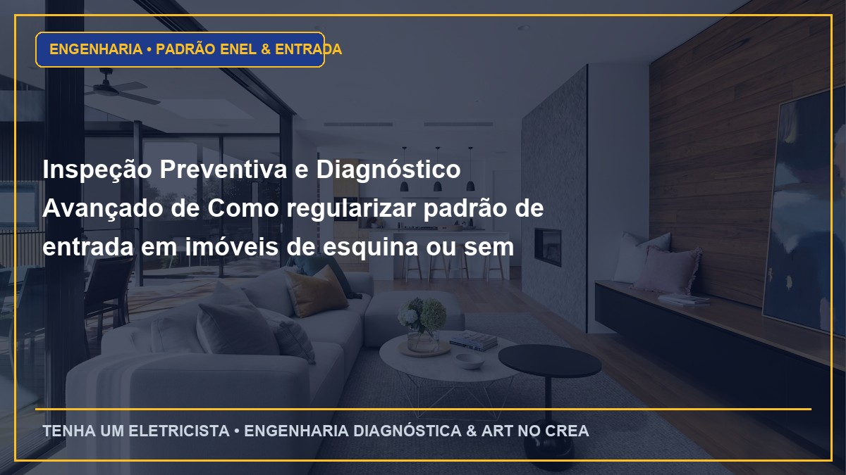 Inspeção Preventiva e Diagnóstico Avançado de Como regularizar padrão de entrada em imóveis de esquina ou sem recuo