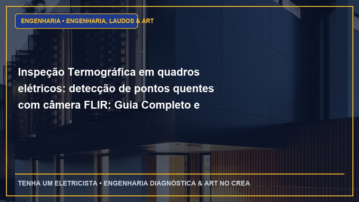Inspeção Termográfica em quadros elétricos: detecção de pontos quentes com câmera FLIR: Guia Completo e Normas