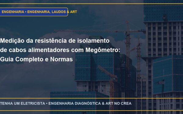 Medição da resistência de isolamento de cabos alimentadores com Megômetro: Guia Completo e Normas