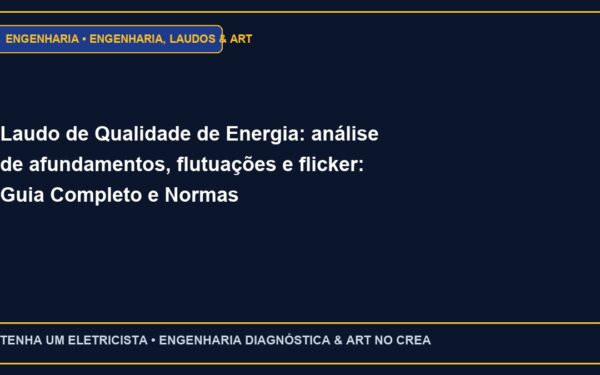 Laudo de Qualidade de Energia: análise de afundamentos, flutuações e flicker: Guia Completo e Normas