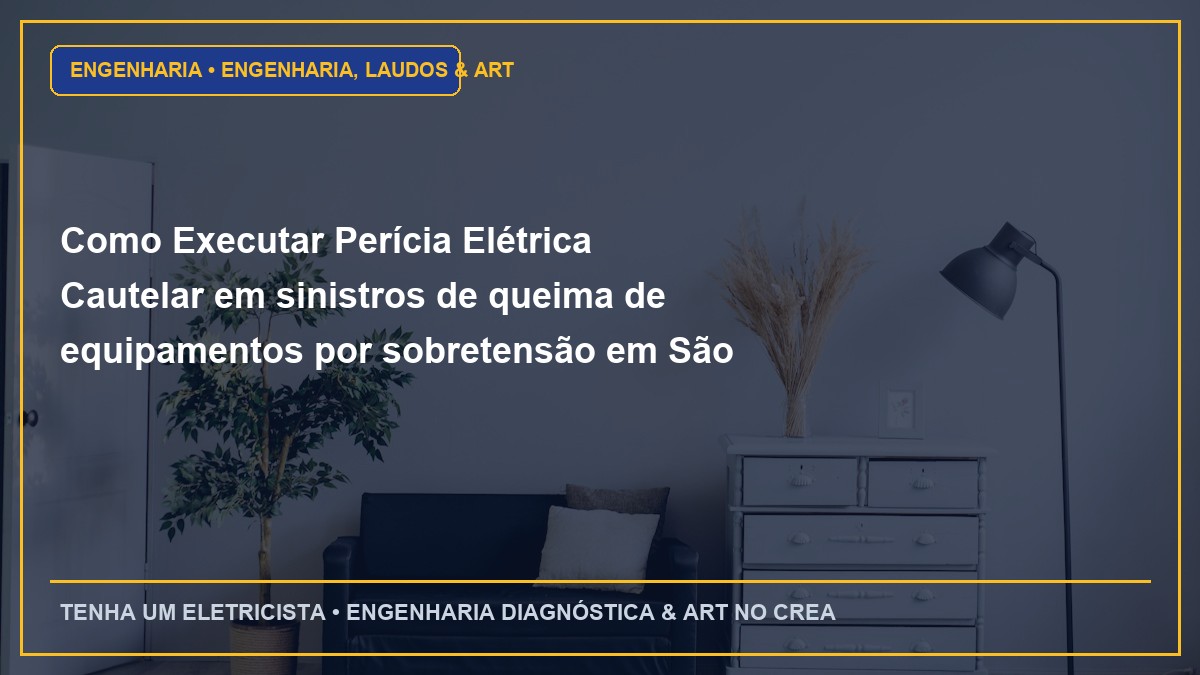 Como Executar Perícia Elétrica Cautelar em sinistros de queima de equipamentos por sobretensão em São Paulo