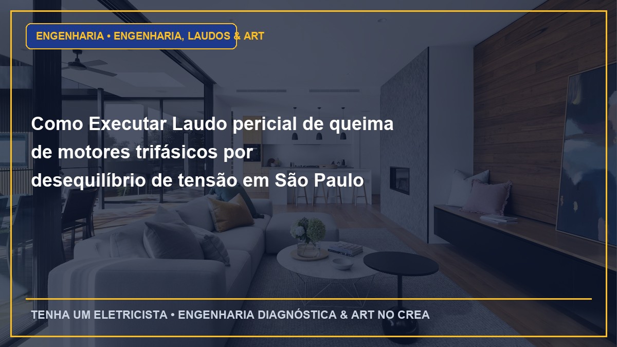 Como Executar Laudo pericial de queima de motores trifásicos por desequilíbrio de tensão em São Paulo