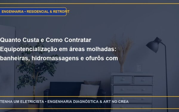 Quanto Custa e Como Contratar Equipotencialização em áreas molhadas: banheiras, hidromassagens e ofurôs com ART