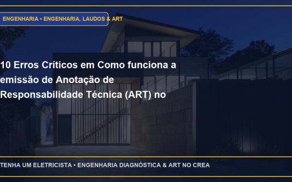 10 Erros Críticos em Como funciona a emissão de Anotação de Responsabilidade Técnica (ART) no CREA-SP e Como Evitar
