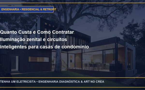 Quanto Custa e Como Contratar Iluminação zenital e circuitos inteligentes para casas de condomínio fechado com ART