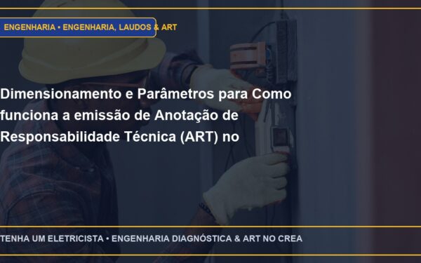 Dimensionamento e Parâmetros para Como funciona a emissão de Anotação de Responsabilidade Técnica (ART) no CREA-SP