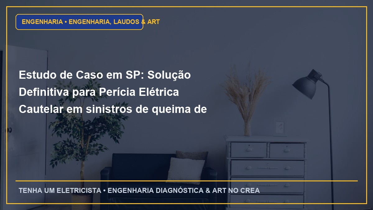 Estudo de Caso em SP: Solução Definitiva para Perícia Elétrica Cautelar em sinistros de queima de equipamentos por sobretensão