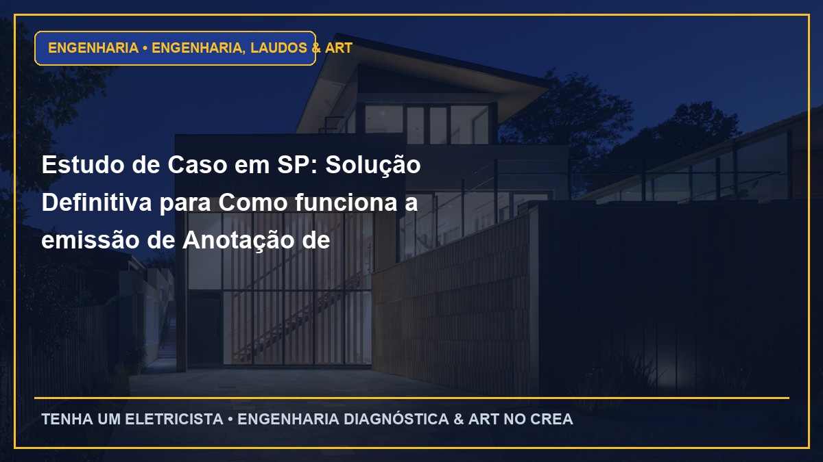 Estudo de Caso em SP: Solução Definitiva para Como funciona a emissão de Anotação de Responsabilidade Técnica (ART) no CREA-SP