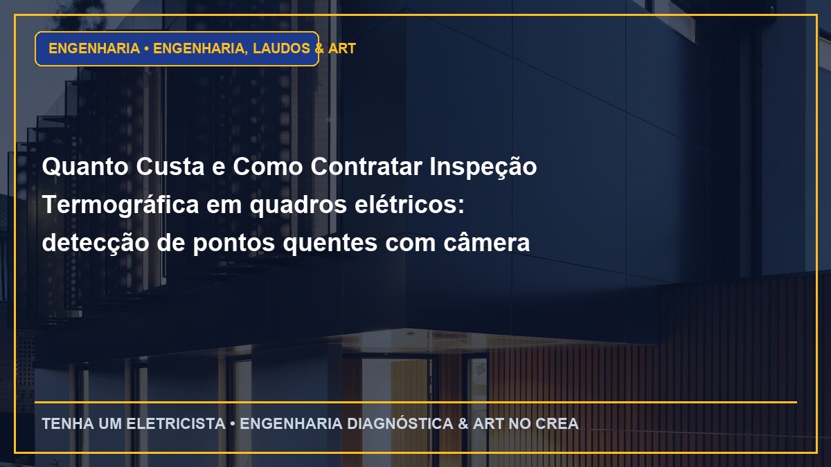 Quanto Custa e Como Contratar Inspeção Termográfica em quadros elétricos: detecção de pontos quentes com câmera FLIR com ART
