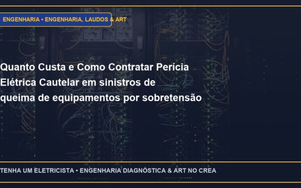 Quanto Custa e Como Contratar Perícia Elétrica Cautelar em sinistros de queima de equipamentos por sobretensão com ART