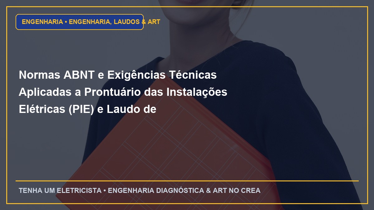 Normas ABNT e Exigências Técnicas Aplicadas a Prontuário das Instalações Elétricas (PIE) e Laudo de Conformidade NR-10