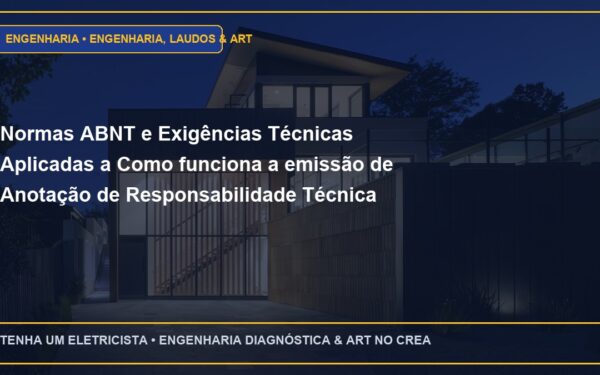 Normas ABNT e Exigências Técnicas Aplicadas a Como funciona a emissão de Anotação de Responsabilidade Técnica (ART) no CREA-SP