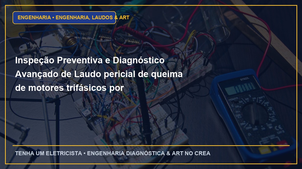 Inspeção Preventiva e Diagnóstico Avançado de Laudo pericial de queima de motores trifásicos por desequilíbrio de tensão
