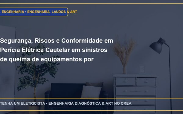 Segurança, Riscos e Conformidade em Perícia Elétrica Cautelar em sinistros de queima de equipamentos por sobretensão
