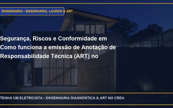 Segurança, Riscos e Conformidade em Como funciona a emissão de Anotação de Responsabilidade Técnica (ART) no CREA-SP