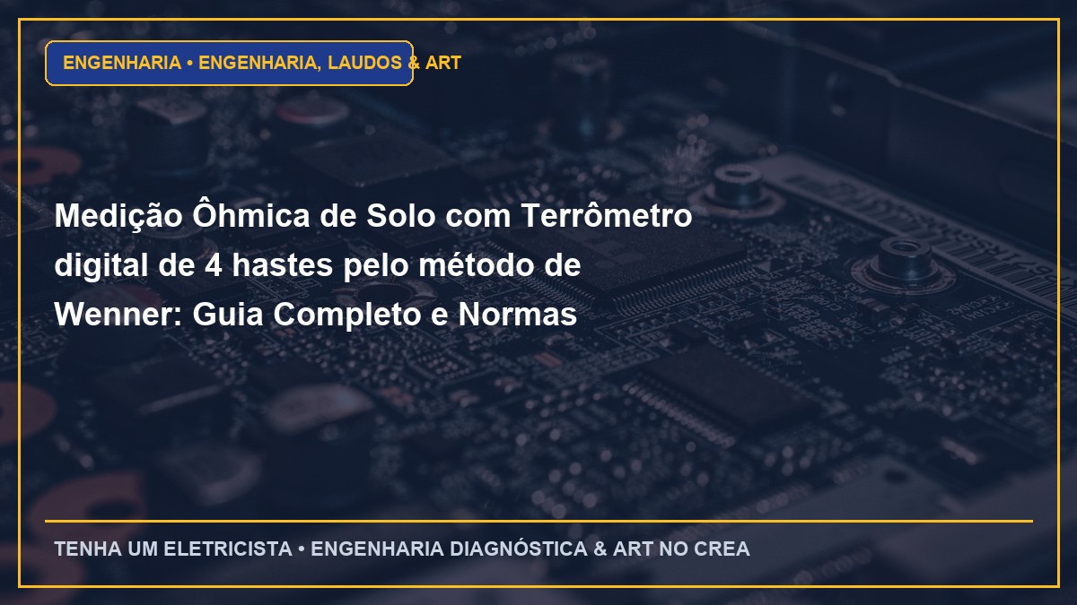 Medição Ôhmica de Solo com Terrômetro digital de 4 hastes pelo método de Wenner: Guia Completo e Normas