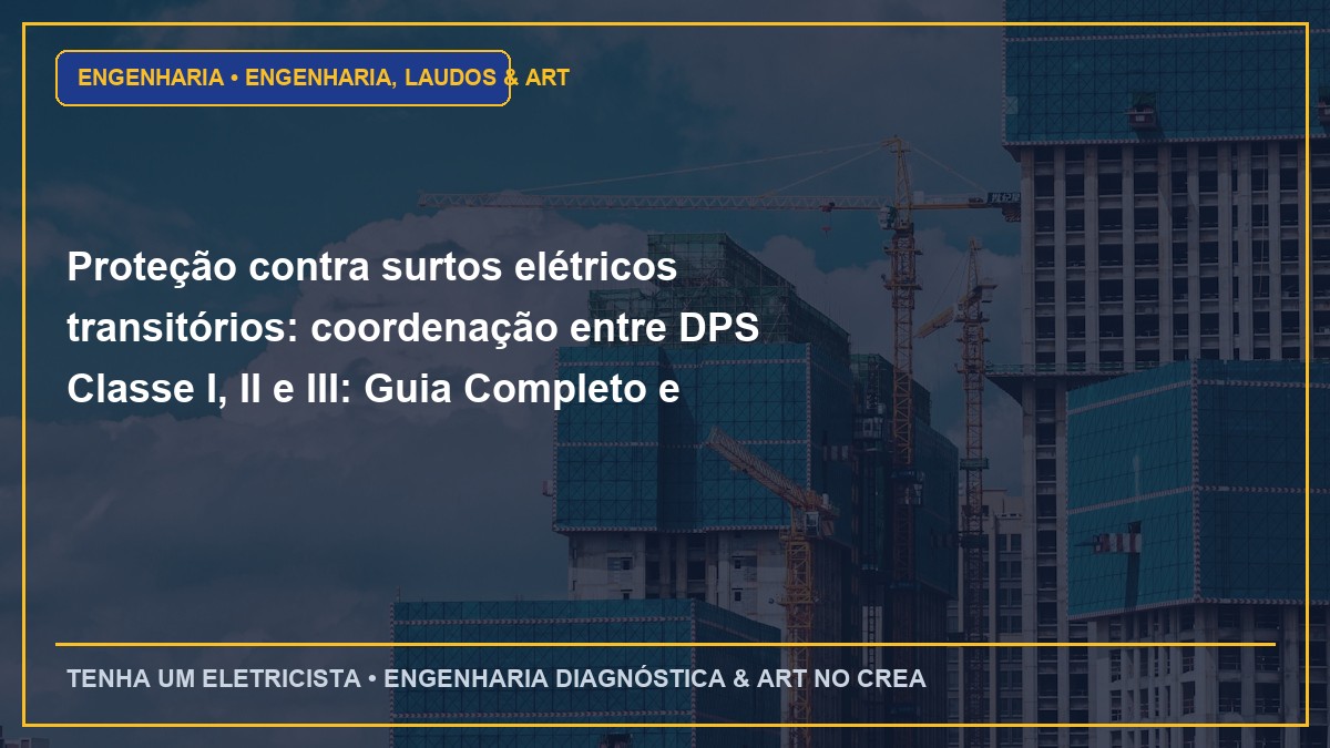 Proteção contra surtos elétricos transitórios: coordenação entre DPS Classe I, II e III: Guia Completo e Normas