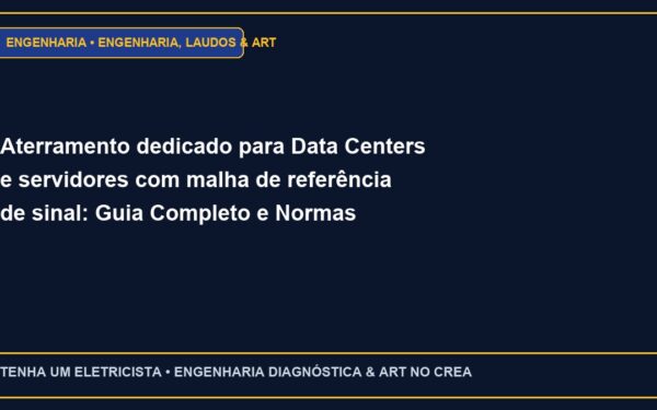 Aterramento dedicado para Data Centers e servidores com malha de referência de sinal: Guia Completo e Normas