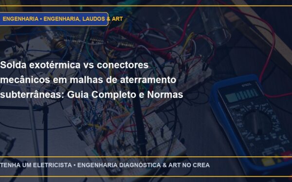 Solda exotérmica vs conectores mecânicos em malhas de aterramento subterrâneas: Guia Completo e Normas