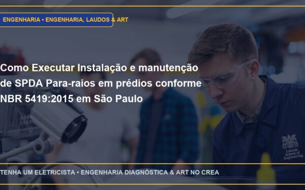 Como Executar Instalação e manutenção de SPDA Para-raios em prédios conforme NBR 5419:2015 em São Paulo