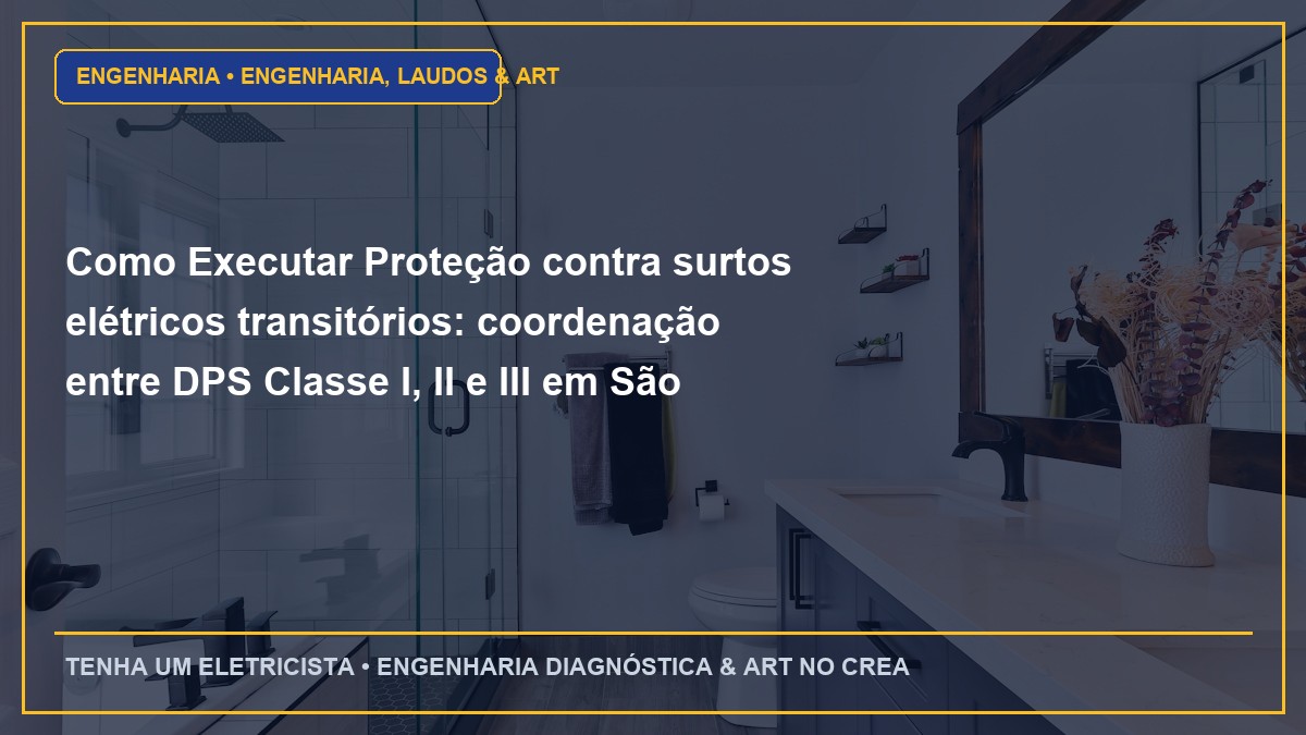Como Executar Proteção contra surtos elétricos transitórios: coordenação entre DPS Classe I, II e III em São Paulo