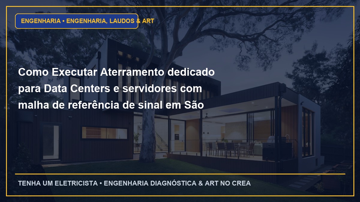Como Executar Aterramento dedicado para Data Centers e servidores com malha de referência de sinal em São Paulo