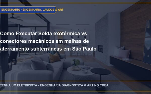 Como Executar Solda exotérmica vs conectores mecânicos em malhas de aterramento subterrâneas em São Paulo
