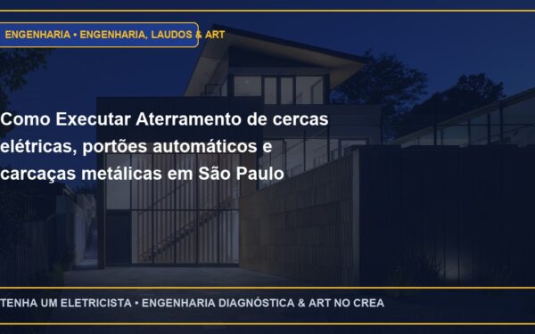Como Executar Aterramento de cercas elétricas, portões automáticos e carcaças metálicas em São Paulo