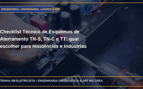 Checklist Técnico de Esquemas de Aterramento TN-S, TN-C e TT: qual escolher para residências e indústrias (Passo a Passo)