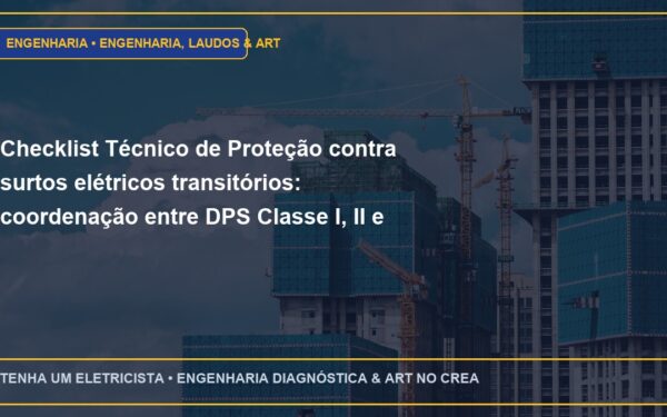Checklist Técnico de Proteção contra surtos elétricos transitórios: coordenação entre DPS Classe I, II e III (Passo a Passo)