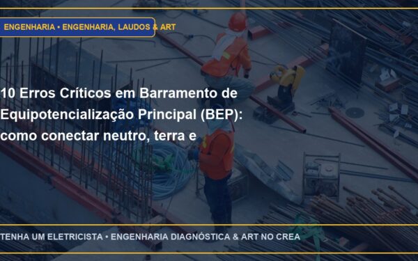 10 Erros Críticos em Barramento de Equipotencialização Principal (BEP): como conectar neutro, terra e tubulações e Como Evitar