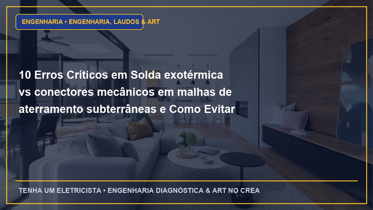 10 Erros Críticos em Solda exotérmica vs conectores mecânicos em malhas de aterramento subterrâneas e Como Evitar