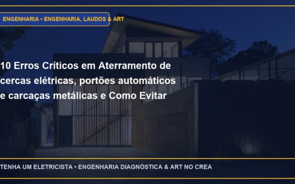 10 Erros Críticos em Aterramento de cercas elétricas, portões automáticos e carcaças metálicas e Como Evitar