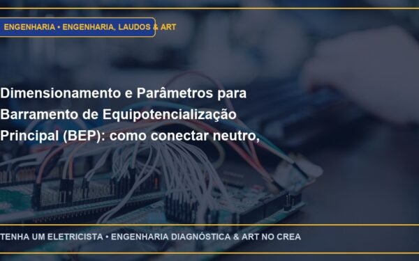 Dimensionamento e Parâmetros para Barramento de Equipotencialização Principal (BEP): como conectar neutro, terra e tubulações