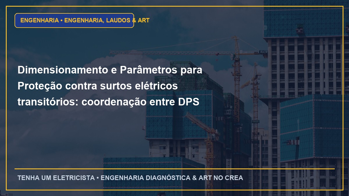 Dimensionamento e Parâmetros para Proteção contra surtos elétricos transitórios: coordenação entre DPS Classe I, II e III