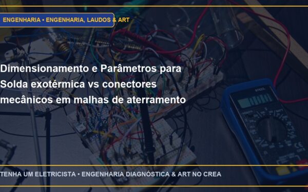 Dimensionamento e Parâmetros para Solda exotérmica vs conectores mecânicos em malhas de aterramento subterrâneas