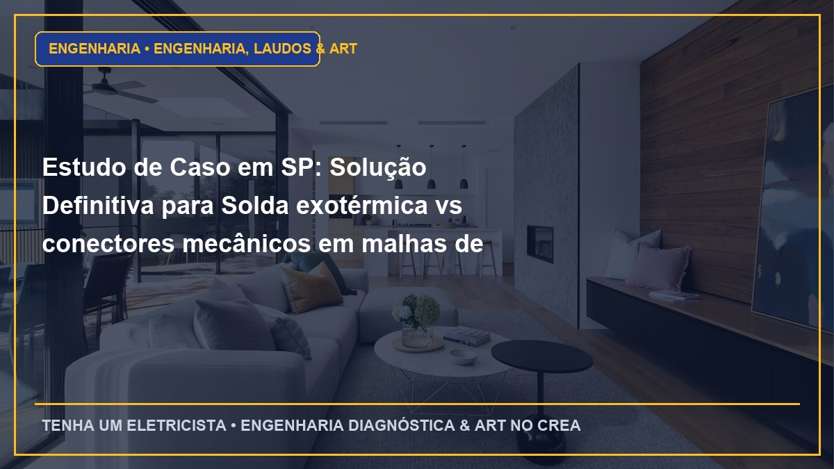 Estudo de Caso em SP: Solução Definitiva para Solda exotérmica vs conectores mecânicos em malhas de aterramento subterrâneas