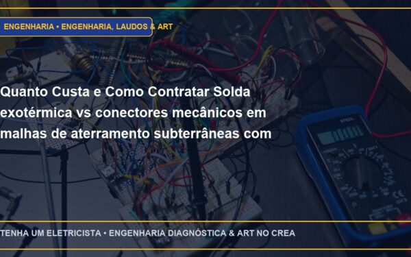 Quanto Custa e Como Contratar Solda exotérmica vs conectores mecânicos em malhas de aterramento subterrâneas com ART