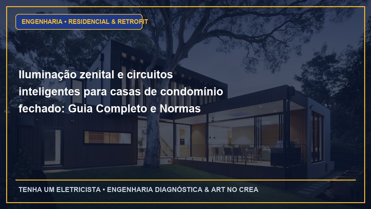 Iluminação zenital e circuitos inteligentes para casas de condomínio fechado: Guia Completo e Normas