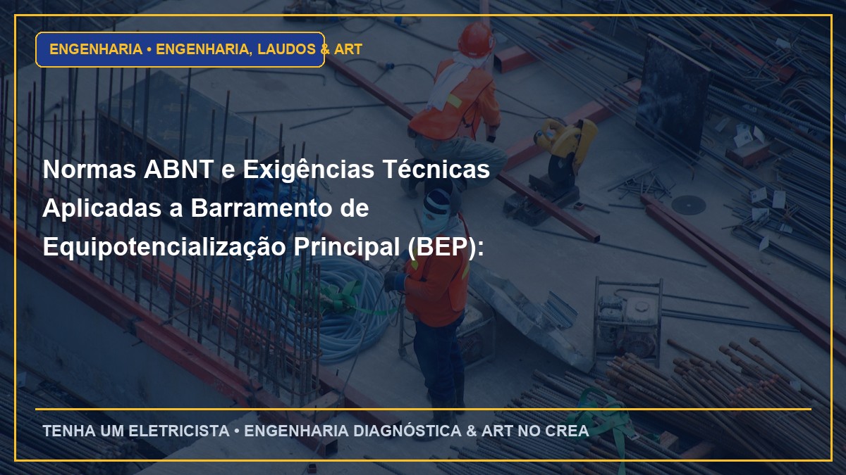 Normas ABNT e Exigências Técnicas Aplicadas a Barramento de Equipotencialização Principal (BEP): como conectar neutro, terra e tubulações