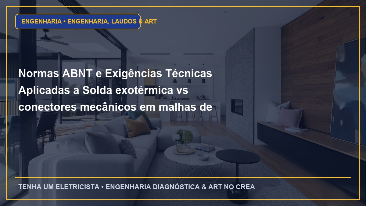 Normas ABNT e Exigências Técnicas Aplicadas a Solda exotérmica vs conectores mecânicos em malhas de aterramento subterrâneas