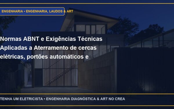Normas ABNT e Exigências Técnicas Aplicadas a Aterramento de cercas elétricas, portões automáticos e carcaças metálicas