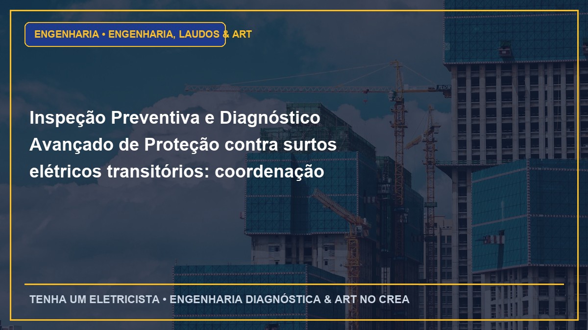 Inspeção Preventiva e Diagnóstico Avançado de Proteção contra surtos elétricos transitórios: coordenação entre DPS Classe I, II e III
