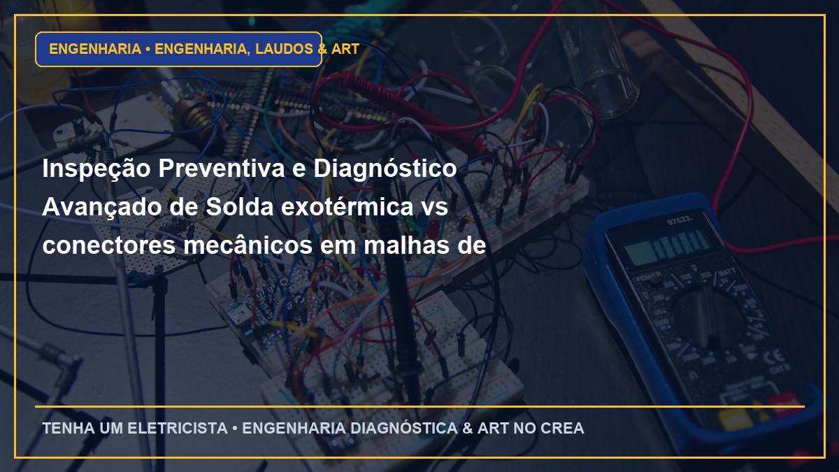 Inspeção Preventiva e Diagnóstico Avançado de Solda exotérmica vs conectores mecânicos em malhas de aterramento subterrâneas