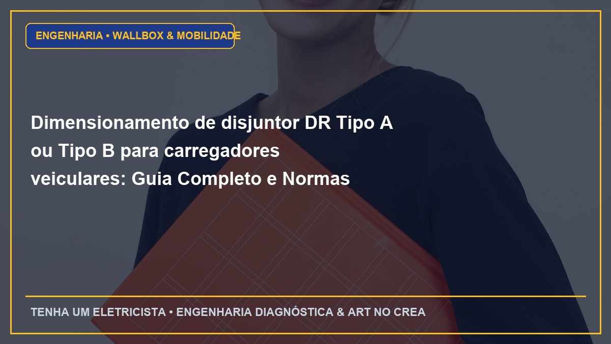Dimensionamento de disjuntor DR Tipo A ou Tipo B para carregadores veiculares: Guia Completo e Normas