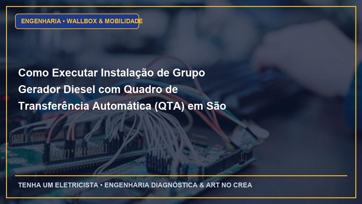 Como Executar Instalação de Grupo Gerador Diesel com Quadro de Transferência Automática (QTA) em São Paulo
