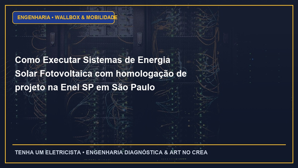 Como Executar Sistemas de Energia Solar Fotovoltaica com homologação de projeto na Enel SP em São Paulo