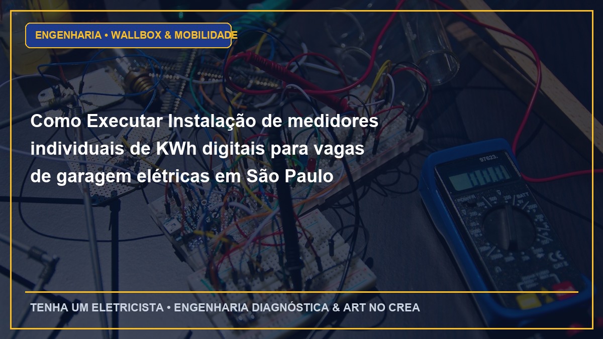 Como Executar Instalação de medidores individuais de KWh digitais para vagas de garagem elétricas em São Paulo